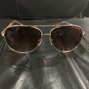 Cali Blue Stylish Gold Aviator Sunglasses